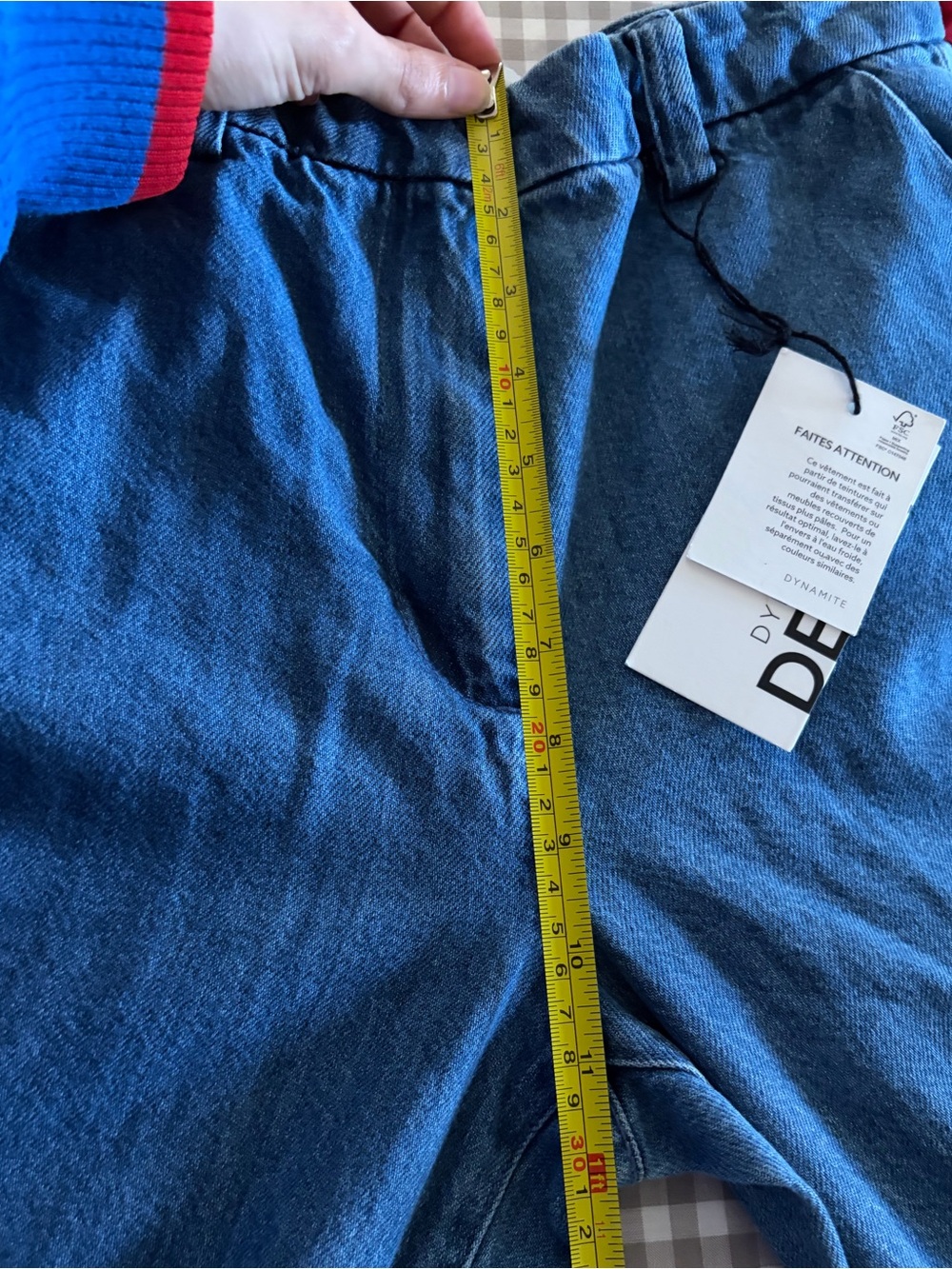 NWT Dynamite Wide Leg Trouser Jeans in Prospect Blue- Size 4/ 27 - Picture 13 of 13